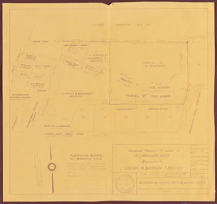 Several parcels of land in Wilbraham, Mass., belonging to J. Loring & Barbara T. Brooks