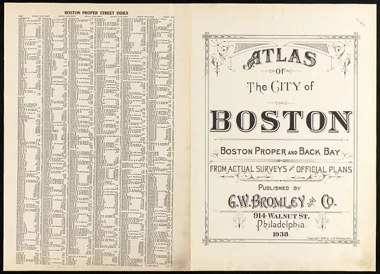 Atlas of the city of Boston : Boston proper and Back Bay