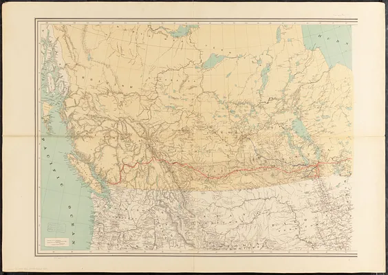 Map shewing the railways of Canada, to accompany annual report on railway statistics 1884