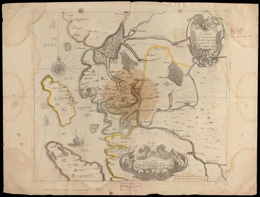Carte du pais d'Aunis ville & gounernement de la Rochelle