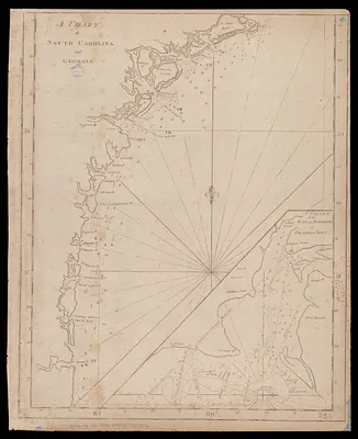 A chart of South Carolina and Georgia