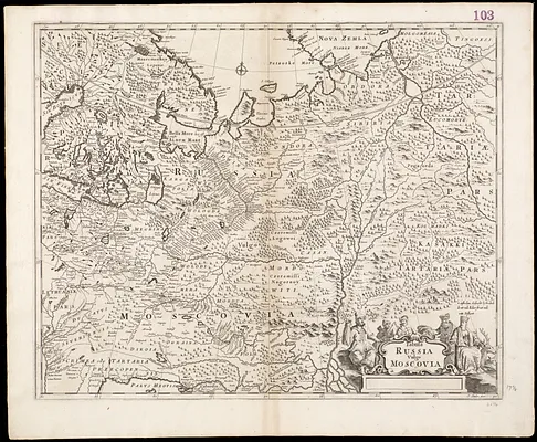 Tabula Russia vulgo Moscovia