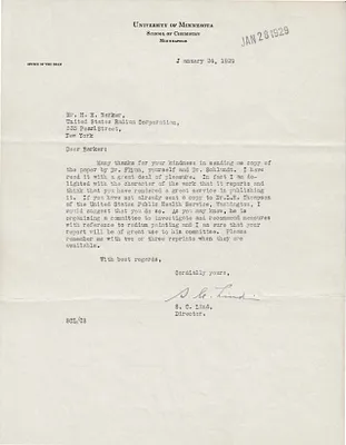 Letters Received to H.H. Barker, January 24, 1929