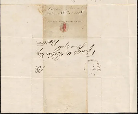 Robert Lowell to George W. Coffin, 28 December 1835