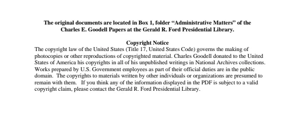 Administrative Matters