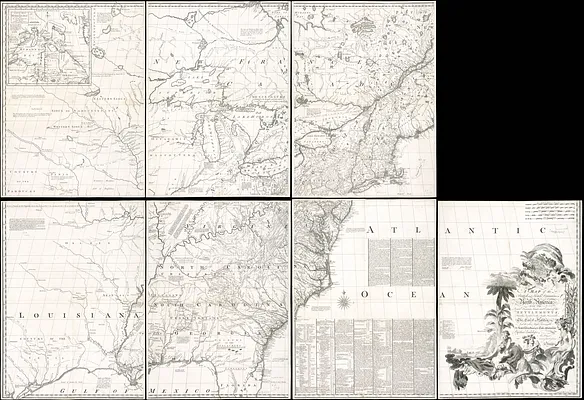 A map of the British and French dominions in North America