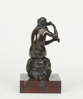 Woman Combing Her Hair