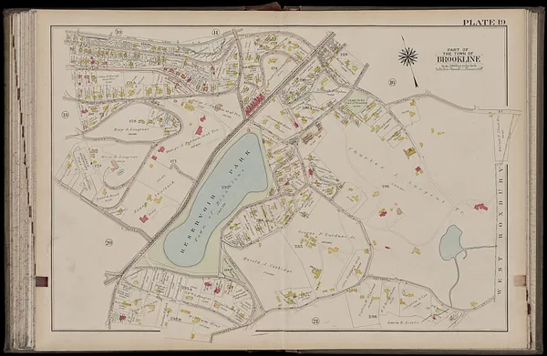 Atlas of the town of Brookline, Norfolk County, Massachusetts
