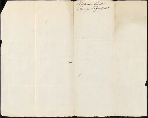 William Cutter to George Coffin, 13 January 1848