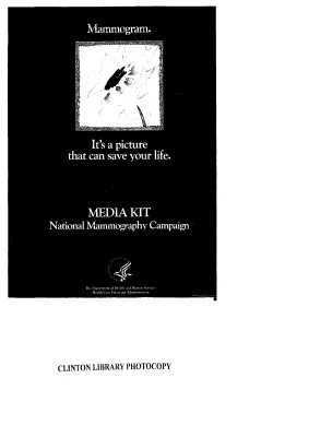 Breast Cancer/Mammography 1998: Media Kit National Mammography Campaign