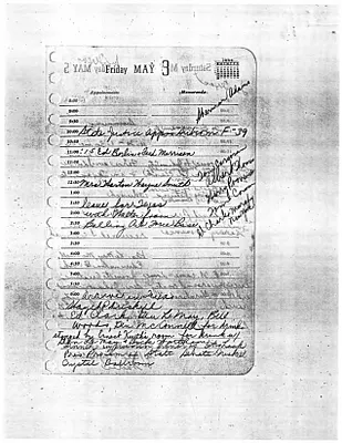 Lyndon Johnson's 1957 Desk Diary, beginning 5/3/1957