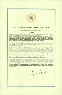National African-American History Month, February 2004