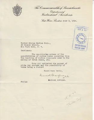 Letters Received to Dr. Cecil K. Drinker, May 21, 1924