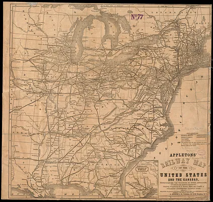 Appletons' railway map of the United States and the Canadas