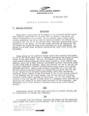 Memorandum, Daily Korean Summary