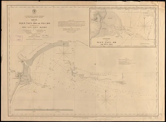 Mouth of the Teen-tsin-ho or Pei-ho and approach to the Sha-lui-tien banks