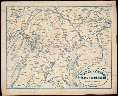 The new war map of Maryland, part of Virginia & Pennsylvania