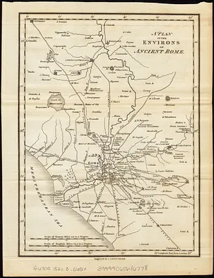 A plan of the environs of ancient Rome