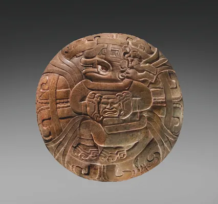 Plate with Supernatural Being