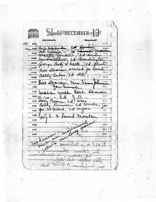 Lyndon Johnson's 1956 Desk Diary I, beginning 12/13/1956