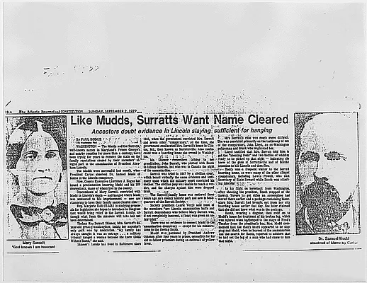 Like Mudd, Surratts Want Name Cleared