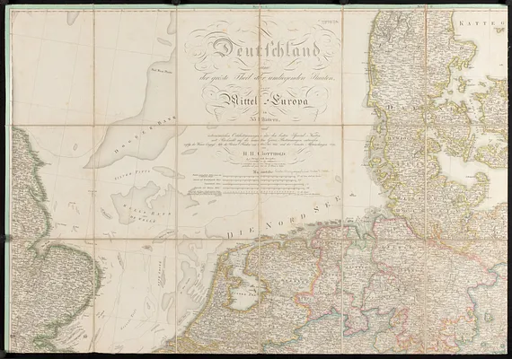 Deutschland und der gröste theil der umliegenden staaten oder Mittel-Europa in 35 blättern