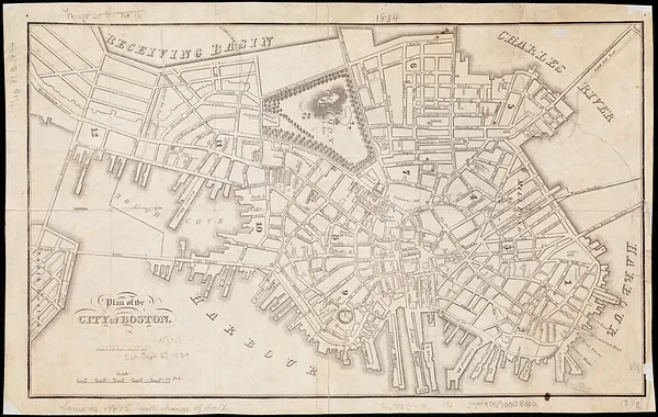 Plan of the city of Boston