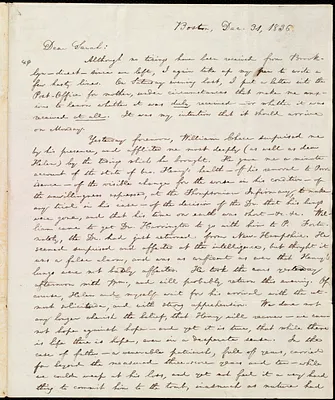 Letter from William Lloyd Garrison, Boston, [Mass.], to Sarah Thurber Benson, Dec. 31, 1836