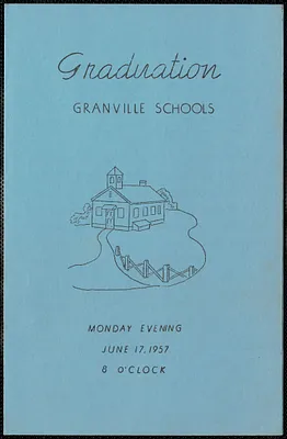 1957 Granville Village School graduation