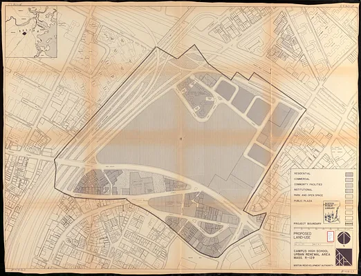 Campus High School urban renewal area Mass. r-129