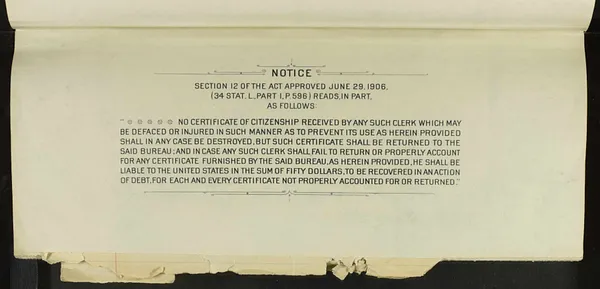 Certificate Numbers 1747751 - 1747800, 1922-1923