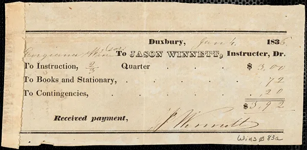 Miscellaneous household receipts
