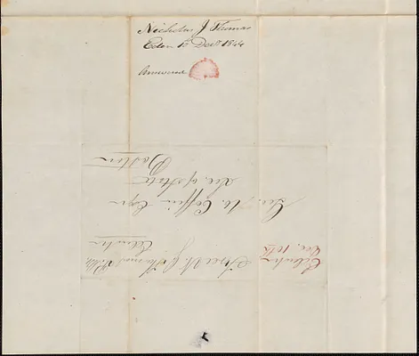 Nicholas Thomas to George Coffin, 10 December 1844
