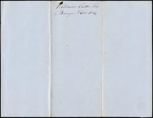 William Cutter to George Coffin, 2 October 1849