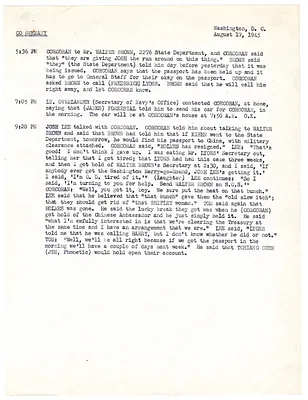 Summaries of Telephone Conversations