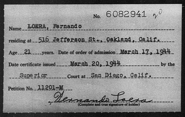 Loera, Fernando - 1944