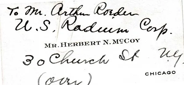 Letters Received to Arthur Roeder [A. Roeder], June , 1925