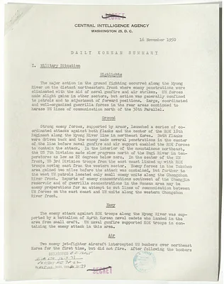 Memorandum, Daily Korean Summary