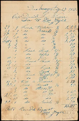 Miscellaneous household receipts