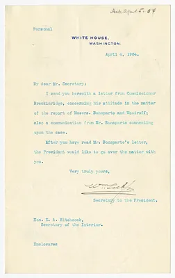 Letter from William Loeb to E. A. Hitchcock