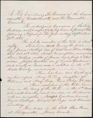 Troy Accounts and Correspondence, 1865