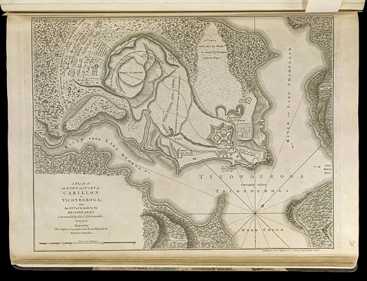 A plan of the town and Fort of Carillon at Ticonderoga