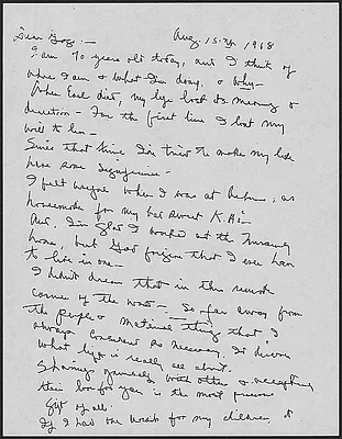 Lillian Carter Peace Corps Letter August 15, 1978