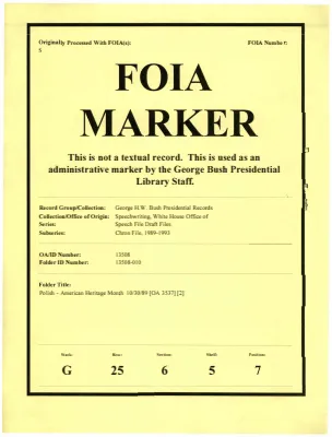 Polish - American Heritage Month 10/30/89 [OA 3537] [2]