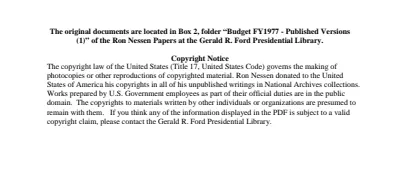 Budget FY1977 - Published Versions (1)