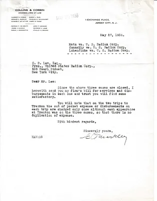 Letters Received to C.B. Lee, May 27, 1936