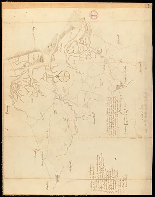 Plan of Ipswich, made by Barnabas Dodge, dated 1794-5.