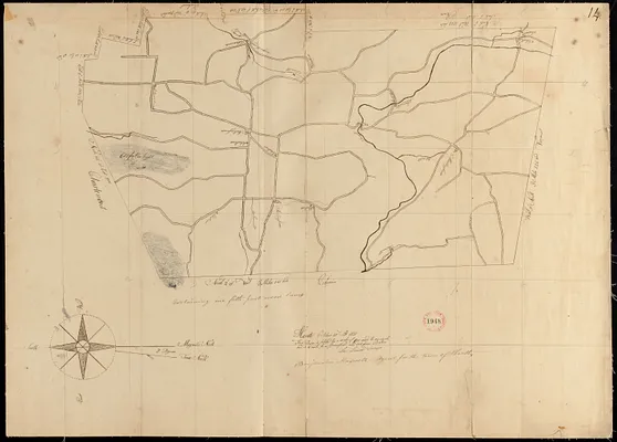 Plan of Heath made by Levi Leonard, dated October 20, 1830