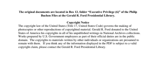 Executive Privilege (6)