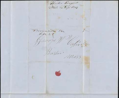 Hector Sargent to George Coffin, 24 September 1849
